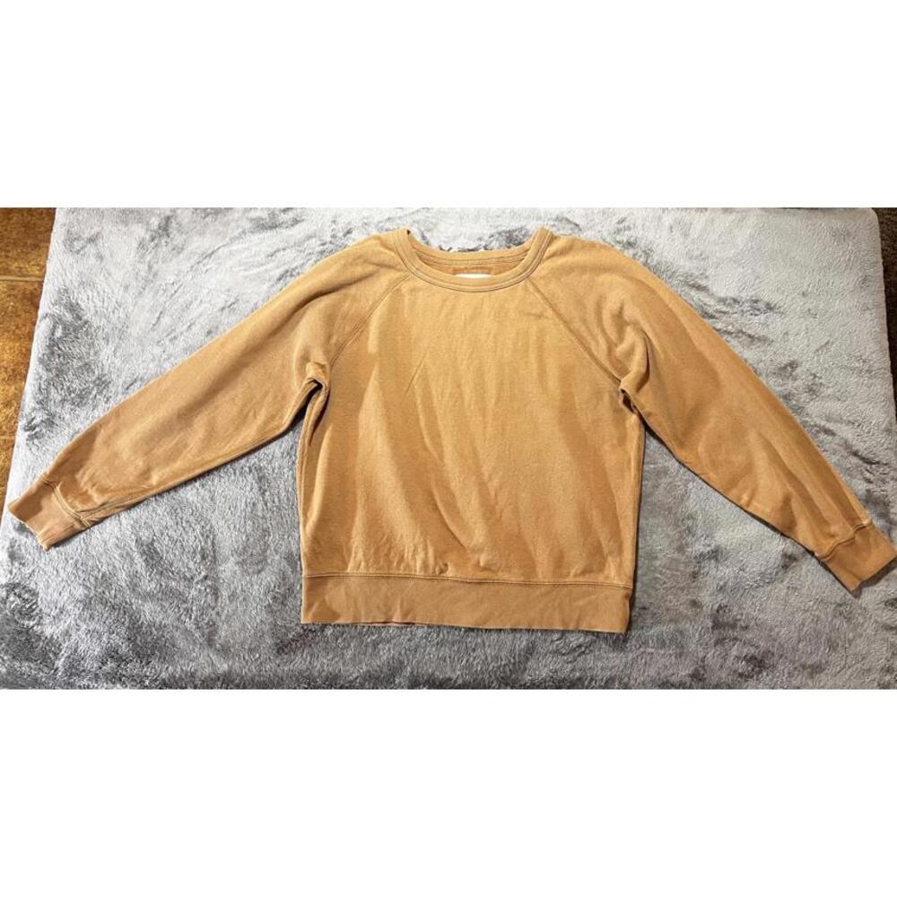 Women's Everlane Crew Neck Sweater; Gold; Small
